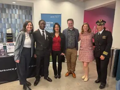 Six people posing for photo